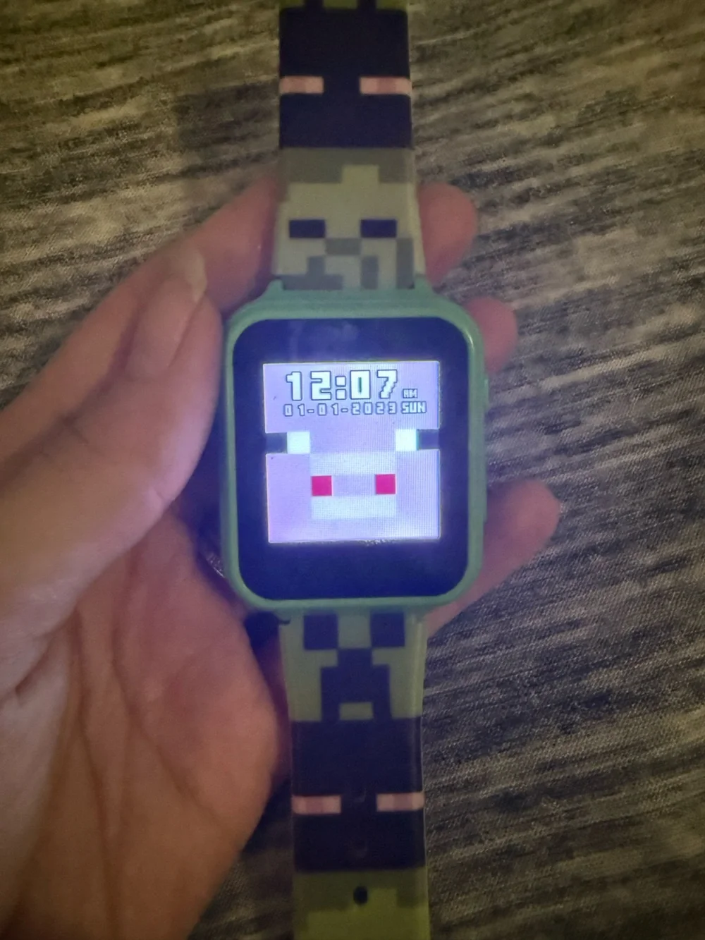 Kids Smart Watch w/ Camera Games Music Alarm Touchscreen Minecraft Camo